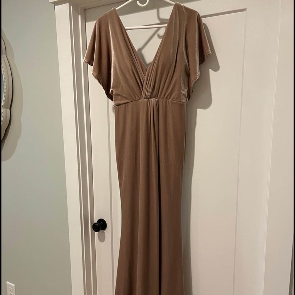 Revelry Bridesmaid dress champagne